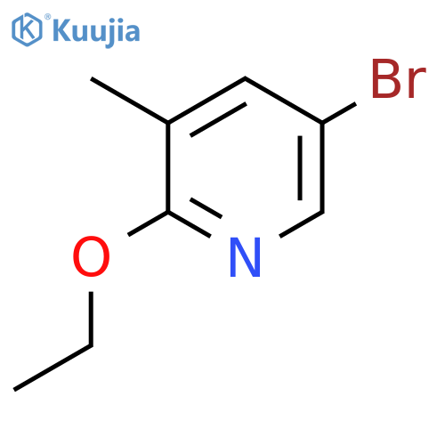 5-Bromo-2-ethoxy-3-methylpyridine structure