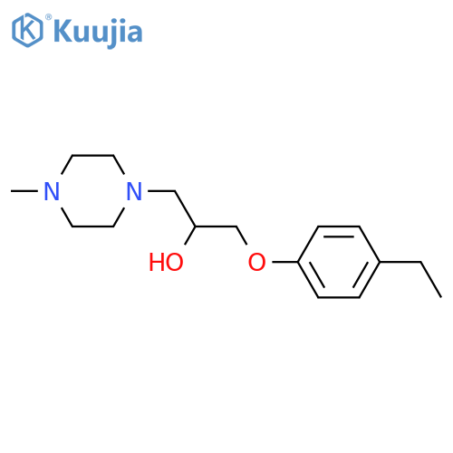 1-(4-ethylphenoxy)-3-(4-methylpiperazin-1-yl)propan-2-ol structure