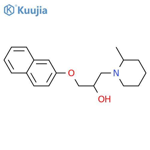 1-(2-methylpiperidin-1-yl)-3-(naphthalen-2-yloxy)propan-2-ol structure