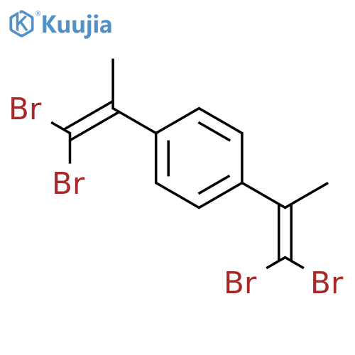 Benzene, 1,4-bis(2,2-dibromo-1-methylethenyl)- structure