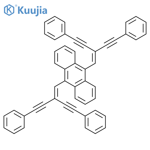 Anthracene, 9,10-bis[4-phenyl-2-(phenylethynyl)-1-buten-3-ynyl]- structure