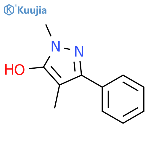 1,4-Dimethyl-3-phenyl-1h-pyrazol-5-ol structure