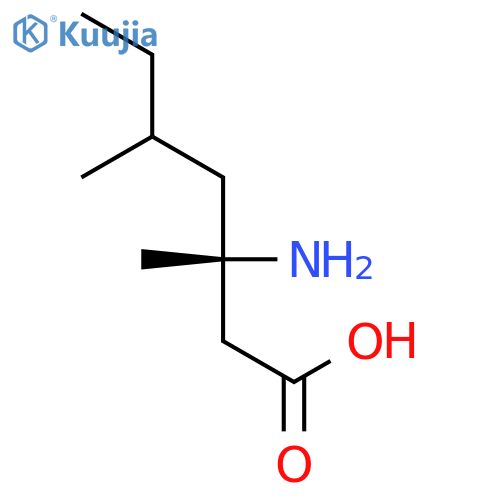 Heptanoic acid, 3-amino-3,5-dimethyl-, (3S)- structure