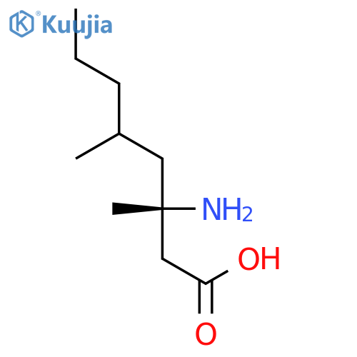 Octanoic acid, 3-amino-3,5-dimethyl-, (3S)- structure
