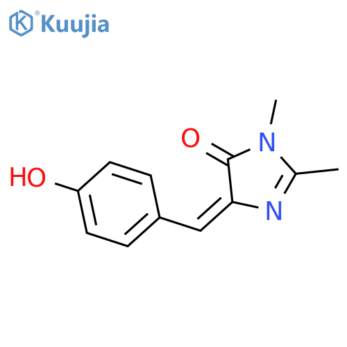 4H-Imidazol-4-one, 3,5-dihydro-5-[(4-hydroxyphenyl)methylene]-2,3-dimethyl-, (5E)- structure
