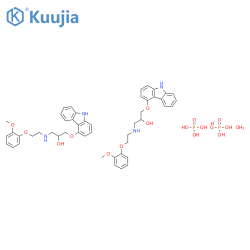Carvedilol phosphate hemihydrate structure