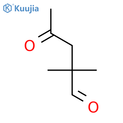 2,2-dimethyl-4-oxopentanal structure