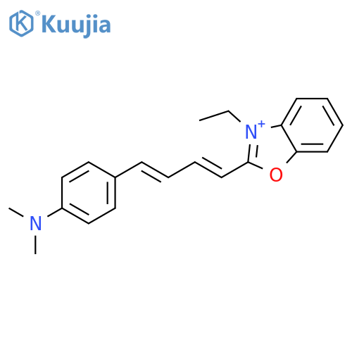 Benzoxazolium, 2-[4-[4-(dimethylamino)phenyl]-1,3-butadienyl]-3-ethyl- structure