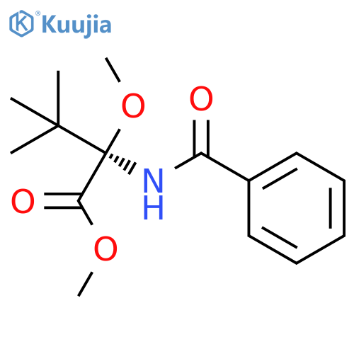 VALINE, N-BENZOYL-2-METHOXY-3-METHYL-, METHYL ESTER structure