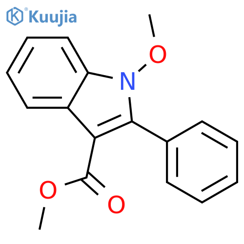 1H-INDOLE-3-CARBOXYLIC ACID, 1-METHOXY-2-PHENYL-, METHYL ESTER structure