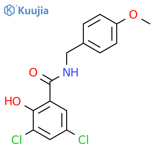 BENZAMIDE, 3,5-DICHLORO-2-HYDROXY-N-[(4-METHOXYPHENYL)METHYL]- structure