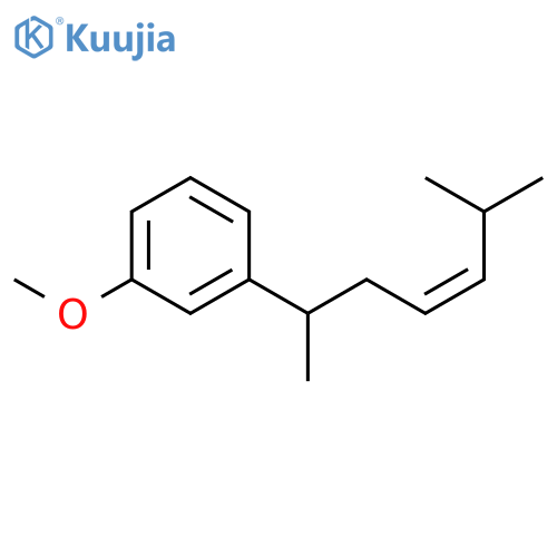 BENZENE, 1-[(3Z)-1,5-DIMETHYL-3-HEXENYL]-3-METHOXY- structure
