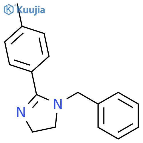 1H-Imidazole, 4,5-dihydro-2-(4-methylphenyl)-1-(phenylmethyl)- structure