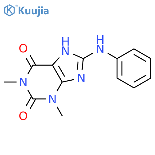 1H-Purine-2,6-dione, 3,7-dihydro-1,3-dimethyl-8-(phenylamino)- structure