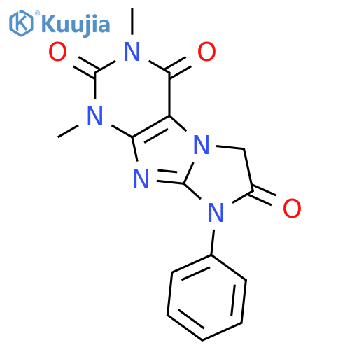1H-IMIDAZO[2,1-F]PURINE-2,4,7(3H,6H,8H)-TRIONE, 1,3-DIMETHYL-8-PHENYL- structure