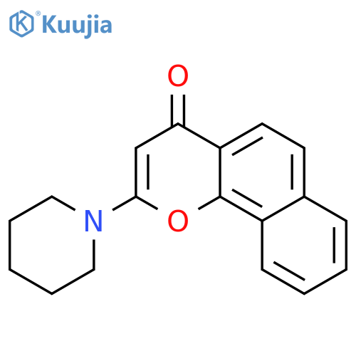 2-piperidin-1-yl-4H-benzo[h]chromen-4-one structure