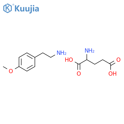 L-glutamic acid - 2-(4-methoxyphenyl)ethanamine (1:1) structure