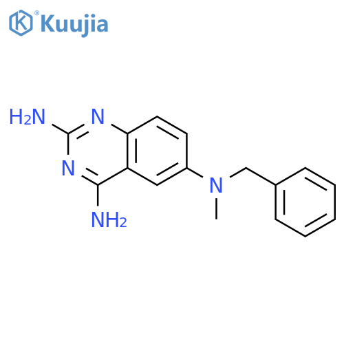 2,4,6-QUINAZOLINETRIAMINE, N6-METHYL-N6-(PHENYLMETHYL)- structure