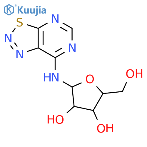 b-D-Ribofuranosylamine,N-[1,2,3]thiadiazolo[5,4-d]pyrimidin-7-yl- structure