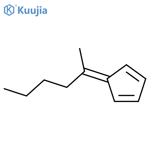 1,3-Cyclopentadiene, 5-(1-methylpentylidene)- structure