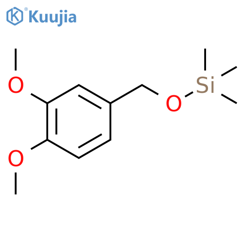 Silane, [(3,4-dimethoxyphenyl)methoxy]trimethyl- structure