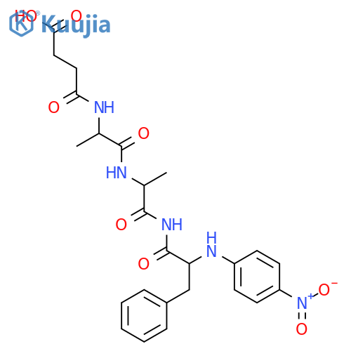 succinyl-alanyl-alanyl-phenylalanine-4-nitroanilide structure
