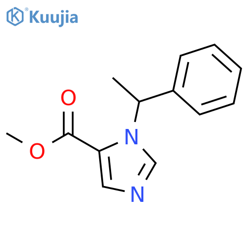 1H-Imidazole-5-carboxylic acid, 1-[(1R)-1-phenylethyl]-, methyl ester structure