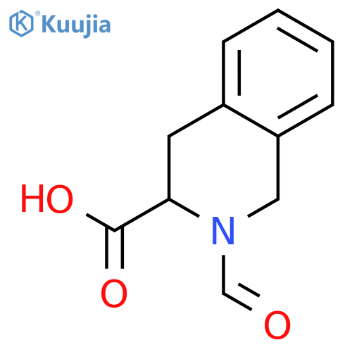 2-Formyl-1,2,3,4-tetrahydroisoquinoline-3-carboxylic acid structure
