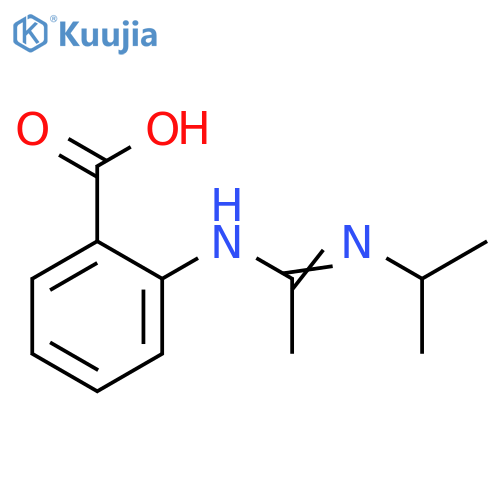 Benzoic acid, 2-[[1-[(1-methylethyl)amino]ethylidene]amino]- structure