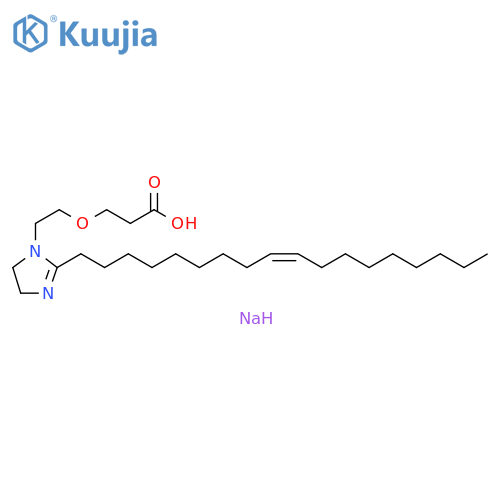 Propanoic acid, 3-[2-[4,5-dihydro-2-(9-octadecenyl)-1H-imidazol-1-yl]ethoxy]-, sodium salt, (Z)- (9CI) structure