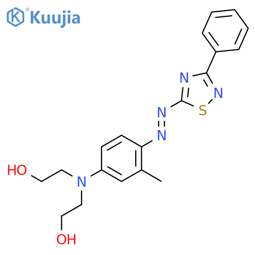 Ethanol,2,2'-[[3-methyl-4-[2-(3-phenyl-1,2,4-thiadiazol-5-yl)diazenyl]phenyl]imino]bis- structure
