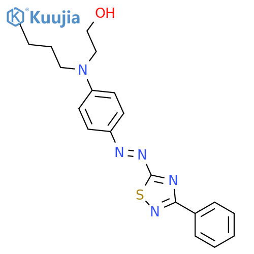 Ethanol,2-[butyl[4-[2-(3-phenyl-1,2,4-thiadiazol-5-yl)diazenyl]phenyl]amino]- structure