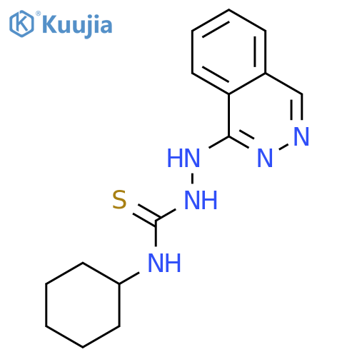 Hydrazinecarbothioamide, N-cyclohexyl-2-(1-phthalazinyl)- structure