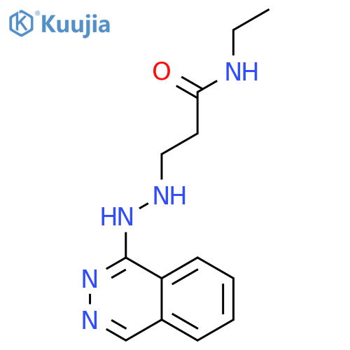 Propanamide, N-ethyl-3-[2-(1-phthalazinyl)hydrazino]- structure