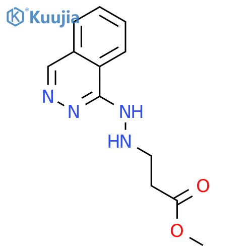 Propanoic acid, 3-[2-(1-phthalazinyl)hydrazino]-, methyl ester structure