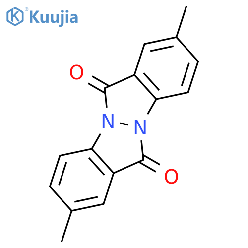 6H,12H-INDAZOLO[2,1-A]INDAZOLE-6,12-DIONE, 2,8-DIMETHYL- structure
