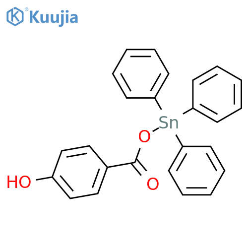 Phenol, 4-[[(triphenylstannyl)oxy]carbonyl]- structure