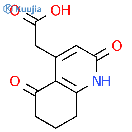 4-Quinolineacetic acid, 1,2,5,6,7,8-hexahydro-2,5-dioxo- structure