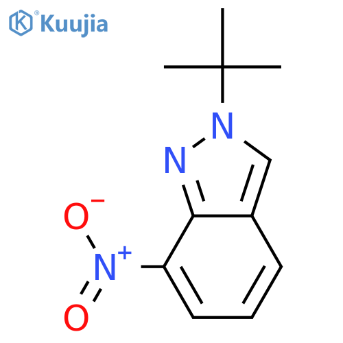 2H-Indazole, 2-(1,1-dimethylethyl)-7-nitro- structure