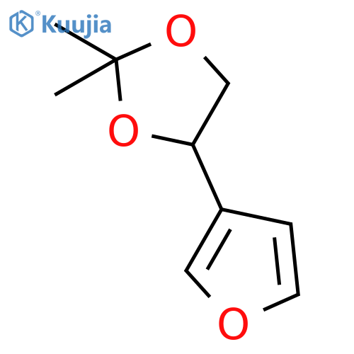 1,3-Dioxolane, 4-(3-furanyl)-2,2-dimethyl- structure