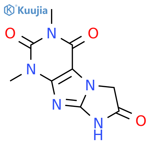 1H-Imidazo[2,1-f]purine-2,4,7(3H,6H,8H)-trione, 1,3-dimethyl- structure