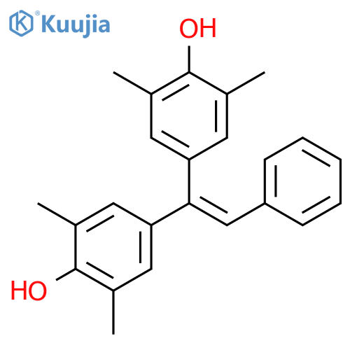 Phenol, 4,4'-(phenylethenylidene)bis[2,6-dimethyl- structure