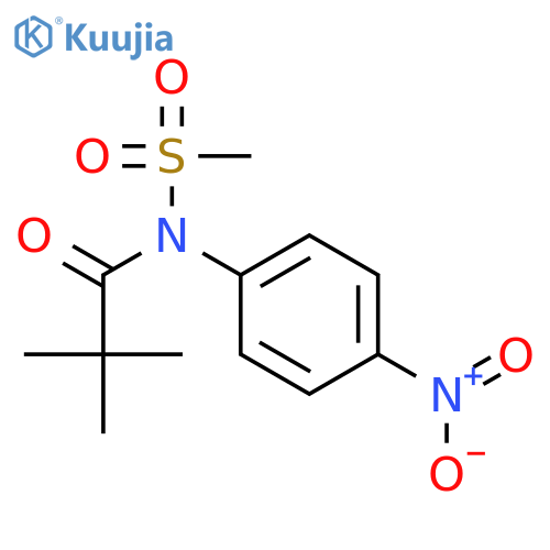 Propanamide, 2,2-dimethyl-N-(methylsulfonyl)-N-(4-nitrophenyl)- structure