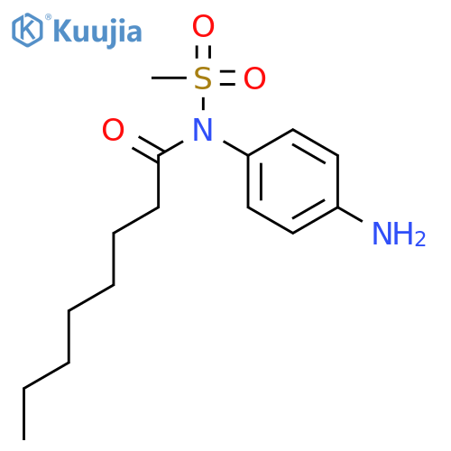 Octanamide, N-(4-aminophenyl)-N-(methylsulfonyl)- structure