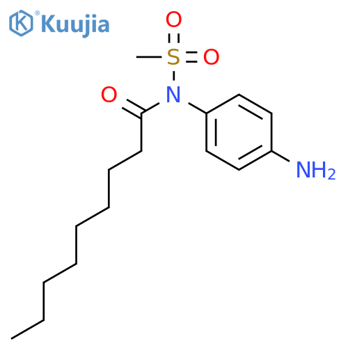 Nonanamide, N-(4-aminophenyl)-N-(methylsulfonyl)- structure