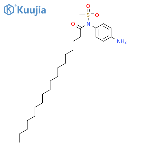 Octadecanamide, N-(4-aminophenyl)-N-(methylsulfonyl)- structure