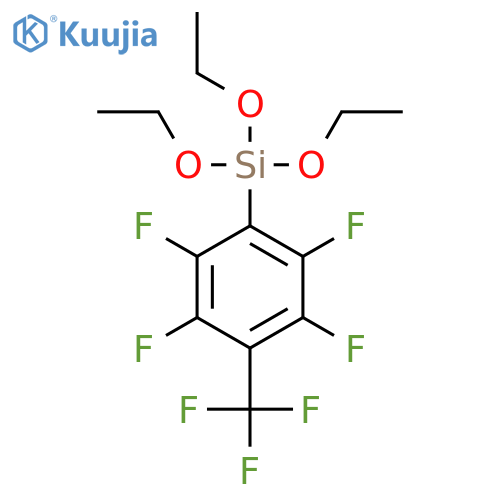 (4-Perfluorotolyl)triethoxysilane structure
