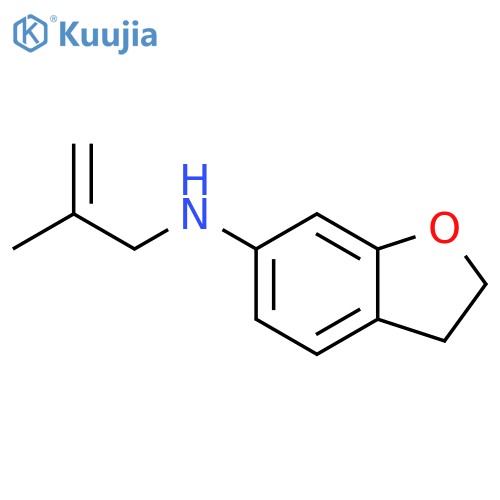 6-Benzofuranamine, 2,3-dihydro-N-(2-methyl-2-propenyl)- structure