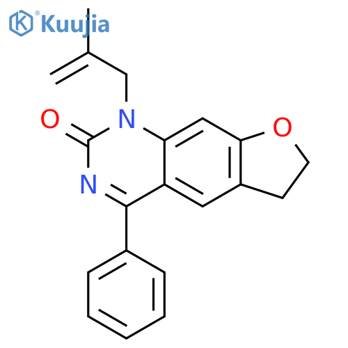 Furo[3,2-g]quinazolin-2(1H)-one, 6,7-dihydro-1-(2-methyl-2-propen-1-yl)-4-phenyl- structure