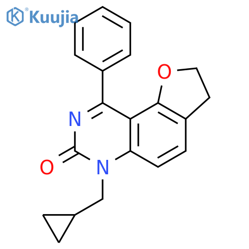 Furo[2,3-f]quinazolin-7(2H)-one, 6-(cyclopropylmethyl)-3,6-dihydro-9-phenyl- structure